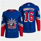 Mens New York Rangers #16 Pavel Dorofeyev Royal Reverse Retro 2.0 Jersey