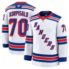 Mens New York Rangers #70 Joonas Korpisalo Fanatics White Away Premium Jersey