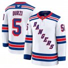 Mens New York Rangers #5 Sean Durzi Fanatics White Away Premium Jersey