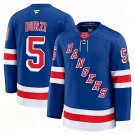 Mens New York Rangers #5 Sean Durzi Fanatics Royal Home Premium Jersey