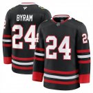 Mens Chicago Blackhawks #24 Bowen Byram Black Alternate Jersey