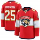 Men's Florida Panthers #25 Jacob Markstrom Red Home Premium Jersey