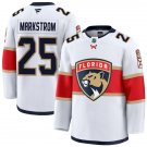 Men's Florida Panthers #25 Jacob Markstrom White Away Premium Jersey