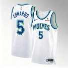 Mens & Youth Timberwolves #5 Anthony Edwards 2026 White Association Edition Jersey