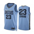 Grizzlies #23 Cedric Coward Light Blue Statement Edition Jersey