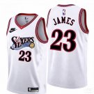 LeBron James White Hardwood Classic Edition Swingman Stitched Jersey