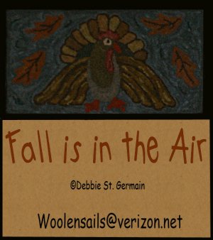 Rug Hooking & Punch Needle Pattern EBooklet "Fall is in the Air"