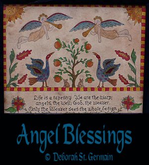 Rug Hooking & Punch Needle Pattern E-Booklet "Angel Blessings"