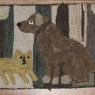 Antique Cat and Dog