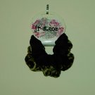 Set of 2 Hair Scrunchies by jr-s.com Ponytail holder Leopard faux fur