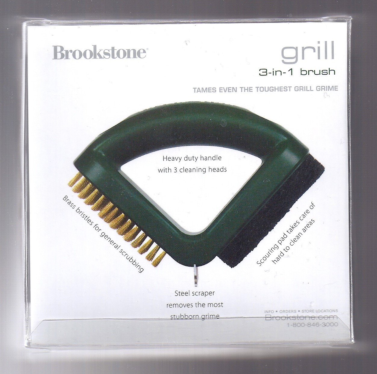 Brookstone 3In1 Grill Brush