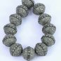 Pave Diamond Round Beads 925 Silver 10mm Round Diamond Beads Jewelry Findings.