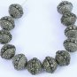 Pave Diamond Round Beads 925 Silver 10mm Round Diamond Beads Jewelry Findings.