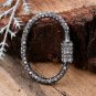 Pave Diamond Oval Lobster Clasps 925 Sterling Silver Jewelry Findings Lock Clasp