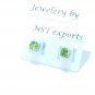 Demantoid Garnet Stud Earring 925 Silver Earring Tops For Women Platinum Polish2