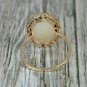 Natural Pave Diamond Ethiopian Opal Gemstone Cocktail Ring 14k Gold HandmadeRing