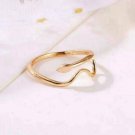 10k Solid Gold Dainty Snake Wrapped Stacking Adjustable Ring Minimalist Band NS8