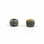 Pave Diamond Round Spacer Beads 925 Silver Diamond Beads Findings.