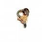 Pave Diamond Lobster Clasp 925 Sterling Silver Jewelry Findings SML.