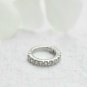 Genuine Diamond Clicker Ring For Nose 14k Gold Nose Cartilage Conch Helix Hoop.