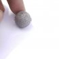 Pave Diamond Beads 925 Silver Diamond Findings Beads Ball Additional Findings.