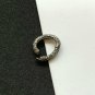 Pave Diamond Oval Charm Lock 925 Silver Diamond Oval Clasp Jewelry Findings.