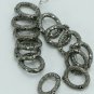 Pave Diamond Oval Charm Lock 925 Silver Diamond Oval Clasp Jewelry Findings.