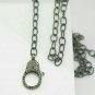 Pave Diamond Lobster Clasps Necklace 925 Silver Diamond Lock Clasps Necklace.