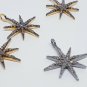 Pave Diamond 1pc Star Charm Pendant 925 Sterling Silver Christmas Charm Pendant.