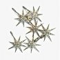 Pave Diamond 1pc Star Charm Pendant 925 Sterling Silver Christmas Charm Pendant.