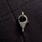Natural Pave Diamond Lobster Clasp 925 Sterling Silver Additional Jewelry #NS165