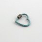 Pave Diamond Carabiner Lock 925 Silver Heart Enamel Clasps Screw Findings Supply