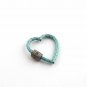 Pave Diamond Carabiner Lock 925 Silver Heart Enamel Clasps Screw Findings Supply