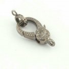 Pave Diamond Lobster Clasps 925 Sterling Silver Lobster Clasps Jewelry Findings. Pave Diamond Lobster Clasps 925 Sterling Silver Lobster Clasps Jewelry Findings.
