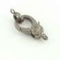 Pave Diamond Lobster Clasps 925 Sterling Silver Lobster Clasps Jewelry Findings.