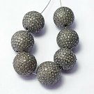 12mm Beads Ball Pave Diamond Beads Findings 925 Silver Necklace Beads Findings. 12mm Beads Ball Pave Diamond Beads Findings 925 Silver Necklace Beads Findings.