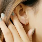 Diamond Huggie Hoop Earrings 14k Solid Gold Workwear Earrings Diamond Huggie. Diamond Huggie Hoop Earrings 14k Solid Gold Workwear Earrings Diamond Huggie.