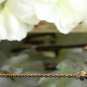 14k Solid Gold Chain Bracelet Curved Wire Bracelet Diamond Cuff Bracelet Gift.