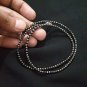 Black Spinel Beaded Necklace In 925 Silver Gifts For Christmas Beaded Necklace.