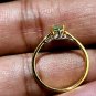 Demantoid Garnet Ring 925 Sterling Silver Anniversary Ring For Women Silver Ring