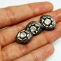 Pave Diamond Polki Beads 925 Silver Diamond Oval Beads For Jewelry Making Supply