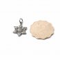 Pave Diamond Flower Pendant 925 Silver Diamond Charm For Christmas Gift.