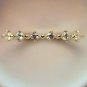 10k Solid Gold Elegant Stacking Thin Band Dainty Diamond Ring Women Ring Band N7