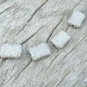 Pave Diamond Cushion Beads 925 Silver Diamond Necklace Beads Jewelry Findings.