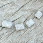 Pave Diamond Cushion Beads 925 Silver Diamond Necklace Beads Jewelry Findings.