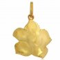 Pave Diamond Flower Pendant 925 Silver Handmade Vermeil Necklace Jewelry Gift.