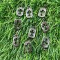 Rectangular Cross Pendant Charm Pave Diamond 925 Silver Charm For Christmas.