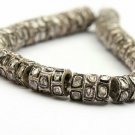 Pave Diamond Rondelle Beads 925 Silver Diamond Polki Beads Rondelle Findings.