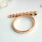 Champagne Diamond Gradient Bar Ring 14k Gold Horizontal Ring Bride Gift Ring.