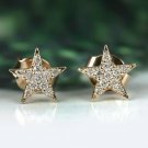 Natural Pave Diamond Star Stud Earring 14k Gold Fine Jewelry Solid Gold Jewelry. Natural Pave Diamond Star Stud Earring 14k Gold Fine Jewelry Solid Gold Jewelry.
